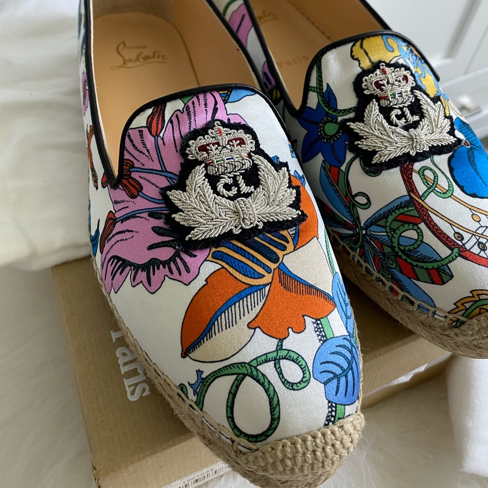 Christian Louboutin Nanou Orlato Donna floral espadrilles